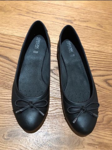 Geox Leder-Ballerinas "Charlene" in Schwarz