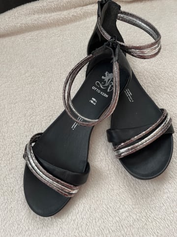 Otto Kern Sandalen in Schwarz/ Silber