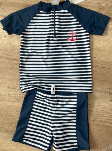 Playshoes 2tlg. Badeoutfit "Maritim" in Dunkelblau/ Weiß