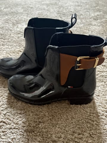 Tommy Hilfiger Shoes Gummistiefel in Schwarz/ Braun