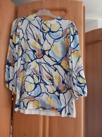 Rich & Royal Bluse in Weiß/ Dunkelblau