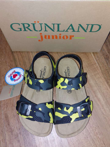 Grünland Sandalen in Gelb/ Bunt