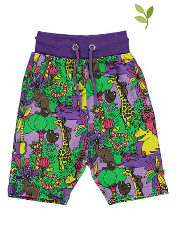 Småfolk Shorts "Jungle" in Lila/ Bunt