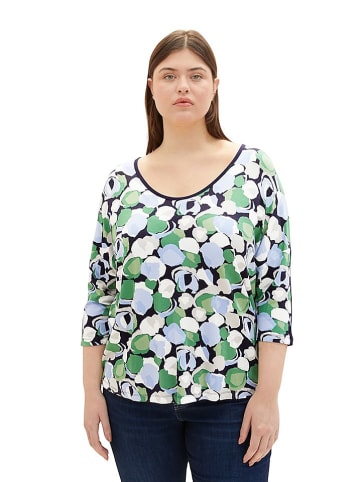 Tom Tailor Shirt in Dunkelblau/ Bunt