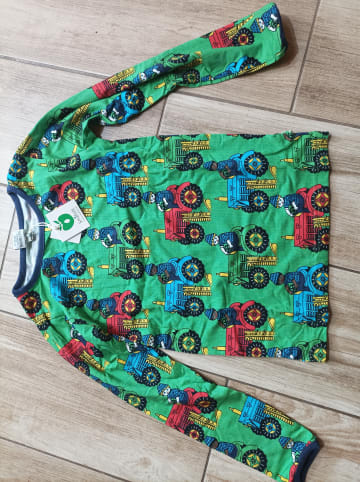 Småfolk Longsleeve "Tractor" in Grün
