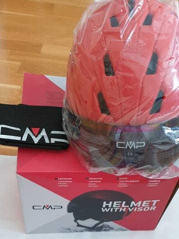 cmp Herren-Ski-/ Snowboardhelm in Rot/ Braun/ Bunt