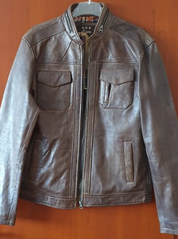 hELium Lederjacke in Braun