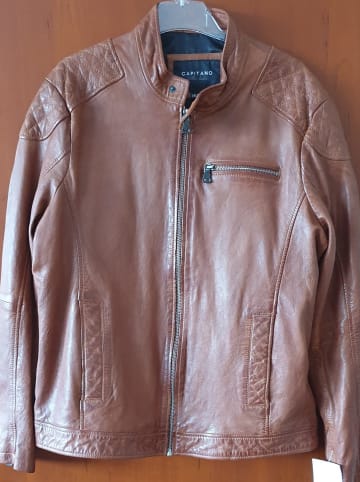 Capitano Lederjacke "Kraviz" in Cognac