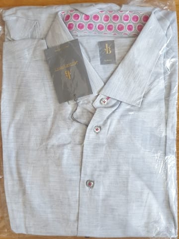 JACQUES BRITT Hemd - Slim fit - in Hellgrau