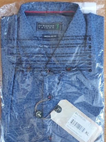 SIR RAYMOND TAILOR Hemd "Grain" - Regular fit - in Blau