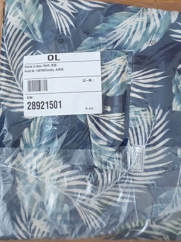 Scotch & Soda Shorts in Blau/ Weiß