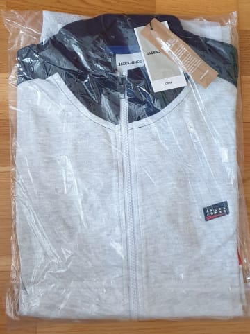 Jack & Jones Sweatjacke "Sprint" in Grau