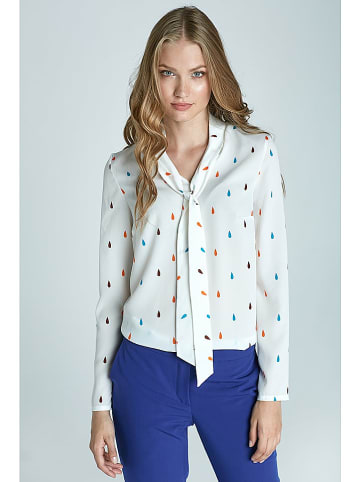 Nife Bluse in Weiß/ Bunt