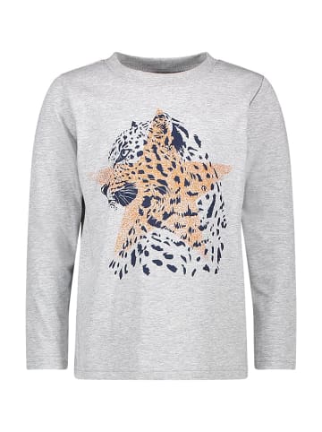 lamino Longsleeve in Hellgrau meliert
