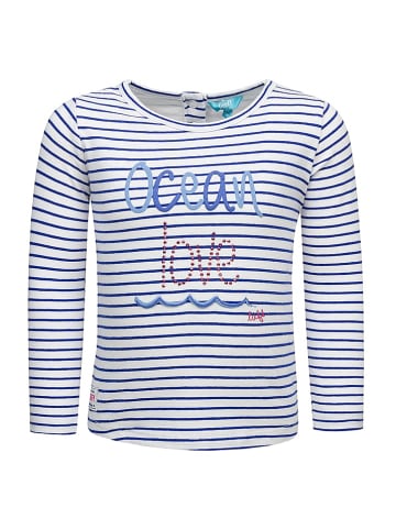 Lief Longsleeve in Blau/ Weiß