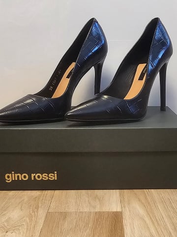 Gino Rossi Leder-Pumps in Schwarz