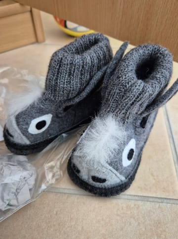 kitz pichler Hüttenschuhe "Esel" in Grau
