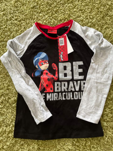 Miraculous Longsleeve "Ladybug" in Schwarz/ Weiß