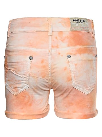 Blue Effect Shorts in Orange