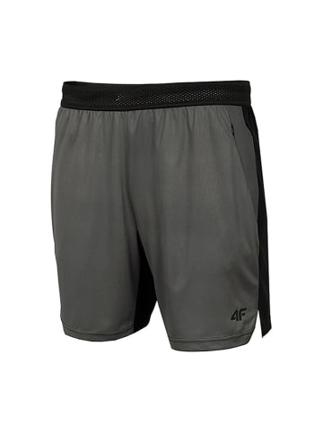 4F Funktionsshorts in Grau/ Schwarz