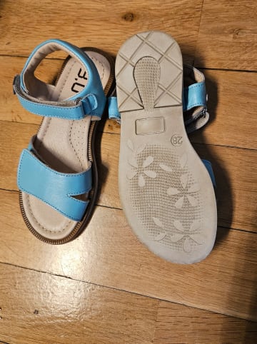 TREVIRGOLAZERO Leder-Sandalen in Hellblau