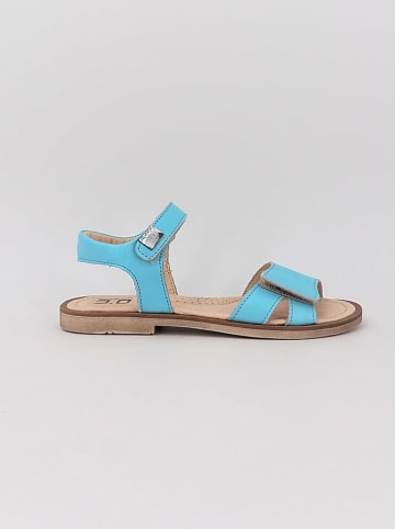 TREVIRGOLAZERO Leder-Sandalen in Hellblau