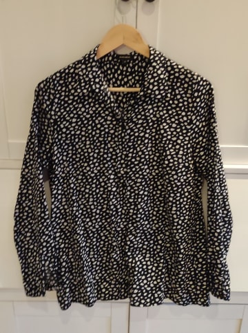 More & More Bluse in Schwarz/ Creme