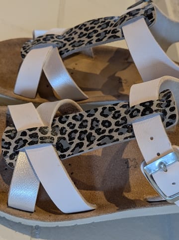 Geox Sandalen "Costarei" in Weiß/ Silber