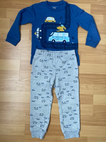 carter's 2tlg. Outfit in Grau/ Blau