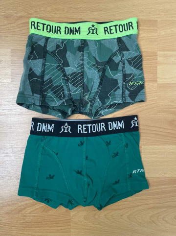 Retour 2er-Set: Boxershorts "Adamo" in Grün