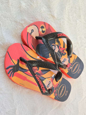 Havaianas Zehentrenner in Schwarz/ Rot