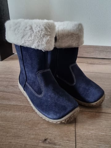 kmins Leder-Boots in Dunkelblau