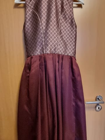 KRÜGER Dirndl in Bordeaux/ Beige