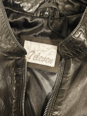 7eleven Lederjacke in Schwarz