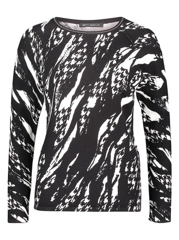 Betty Barclay Longsleeve in Schwarz/ Weiß