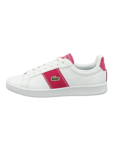 Lacoste Sneaker in Weiß/Pink