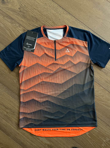 Schöffel Fahrradtrikot "Proud" in Petrol/ Orange