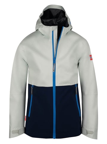 Trollkids Regenjacke "Haugesund" in Grau/ Dunkelblau