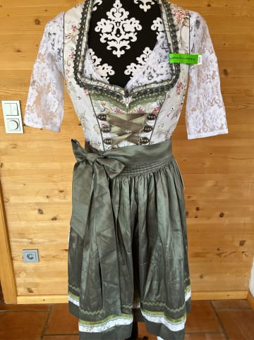 Bergweiss Dirndl in Weiß/ Grün