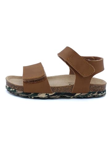 billowy Sandalen in Hellbraun