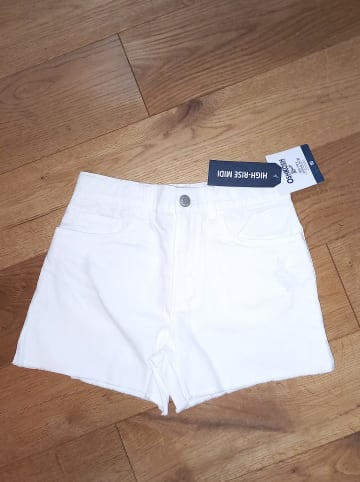 OshKosh Jeansshorts in Weiß