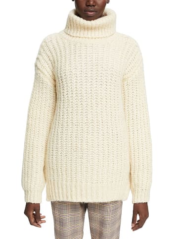 ESPRIT Rollkragenpullover in Creme