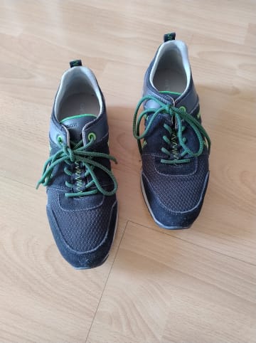 Geox Leder-Sneakers "Kander" in Dunkelblau