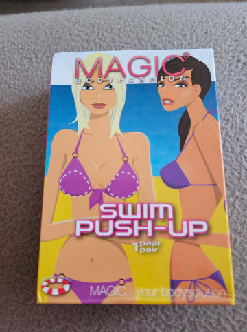 Magic Bodyfashion 2er-Set: Push-up-Einlagen "Swim" in Transparent