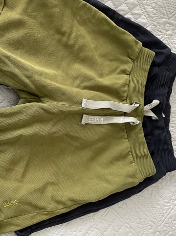 ESPRIT 2er-Set: Shorts in Dunkelblau/ Oliv