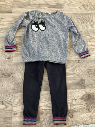 Denokids 2tlg. Outfit "Eyes" in Grau/ Schwarz