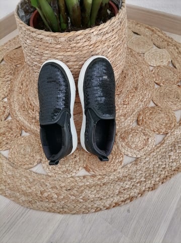 UGG Slipper "Caplan Sequin" in Schwarz