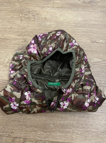 Benetton Übergangsjacke in Khaki/ Rosa