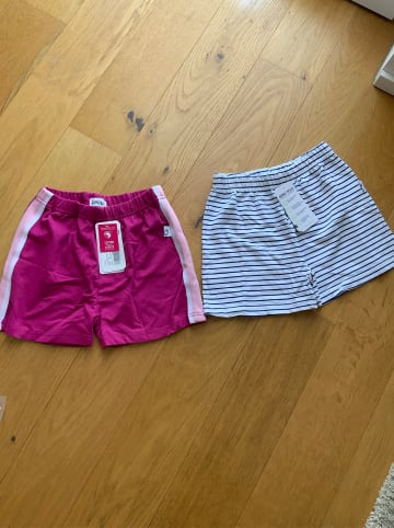 lamino 2er-Set: Shorts in Pink/ Blau/ Weiß