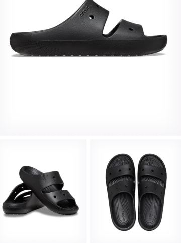 Crocs Pantolette flach schwarz